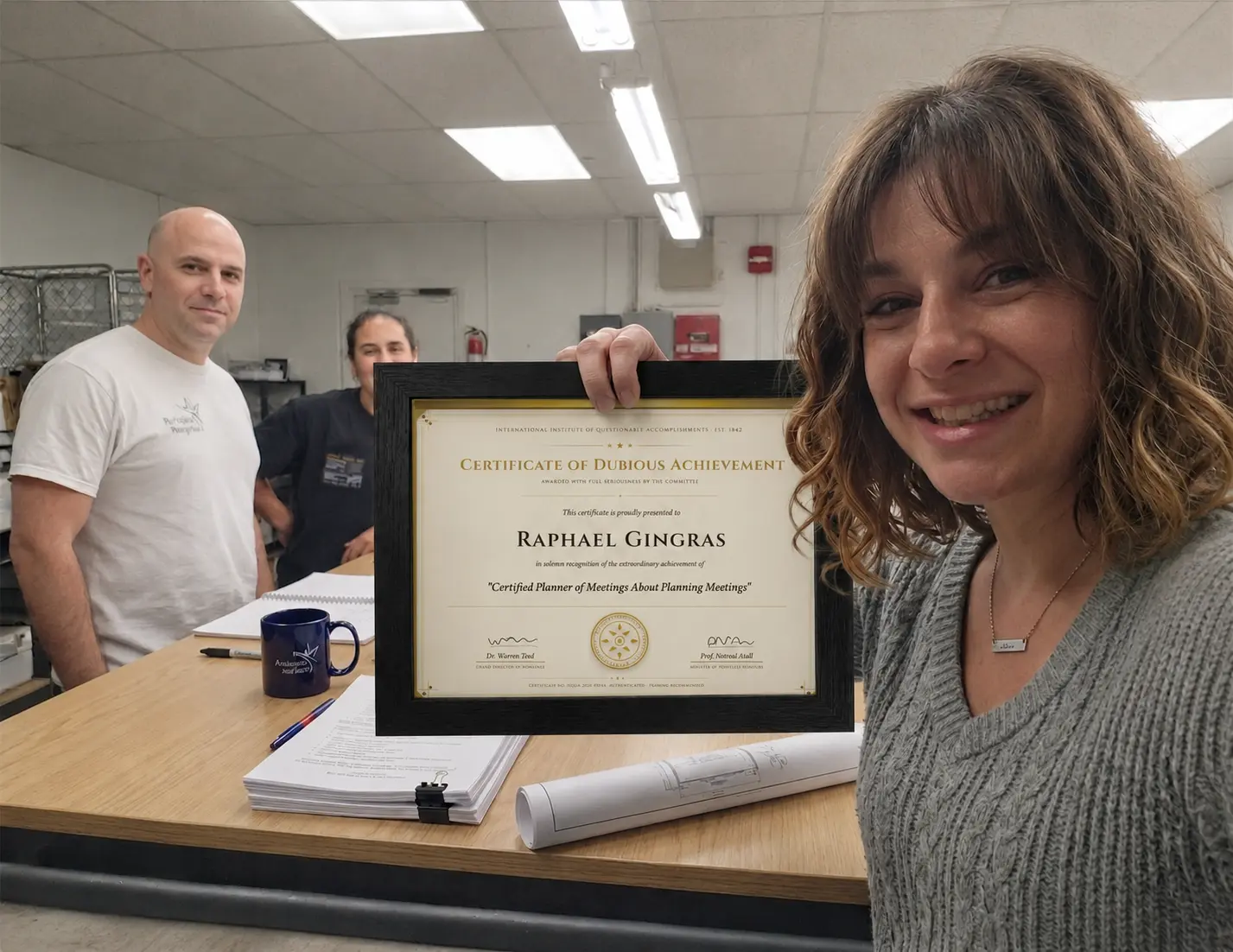 Certificate holder
